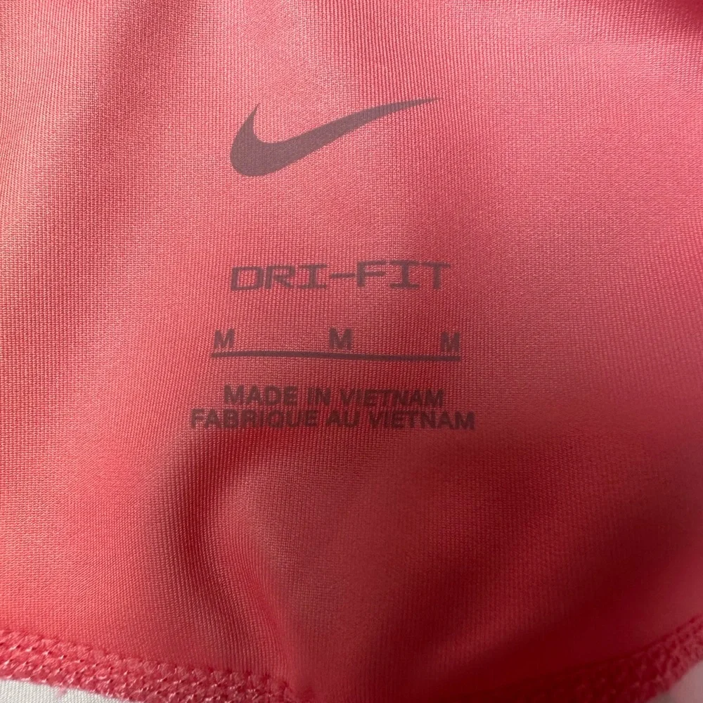 Nike One Girls‎ Medium Dri-FIT Printed Training Tights Pink Ruffle Ankle Stretch